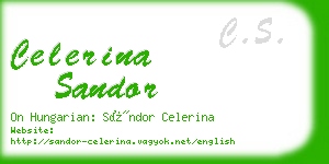 celerina sandor business card